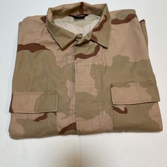 Mens TRU-SPEC Cotton Ripstop BDU Coat 2XL Tactical  Camo Uniform Shirt - Picture 10 of 10